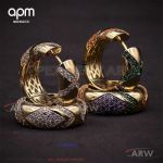 AAA Copy APM Monaco Multi-Color Yellow Gold Ring